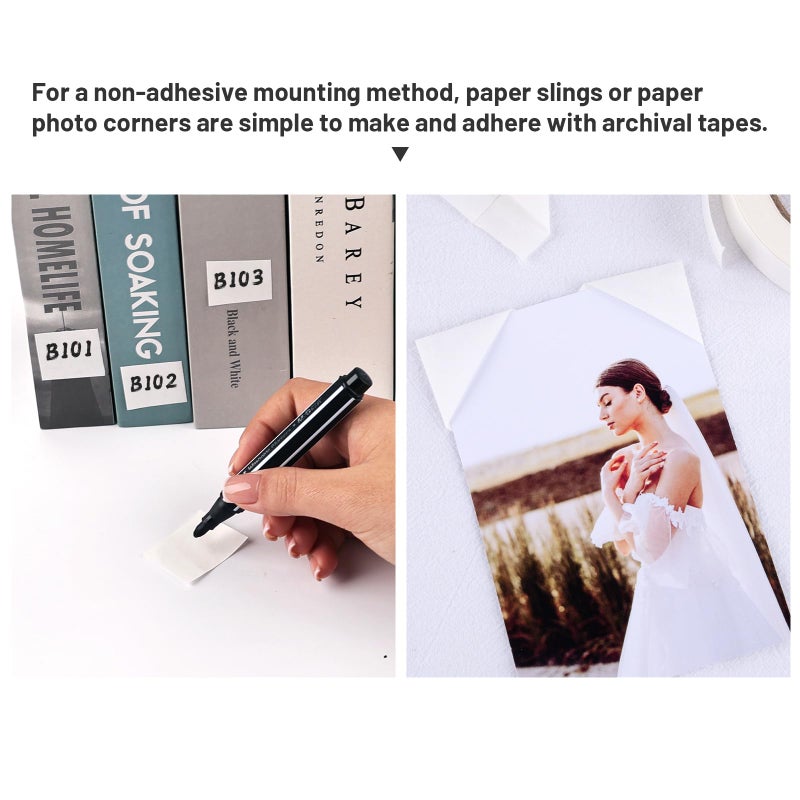Lineco Mulberry Hinging Paper 1" x 100 ft. for Making Conservation Hinges. Hinge Artwork, Craft, Digital Prints, Documents, and More. - Image 5